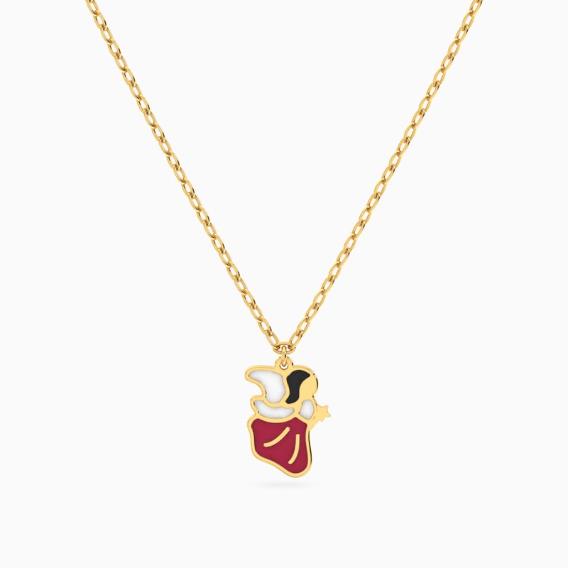 ميس أل'باي لازوردي سلسلة ذهب جنية عيار 14 قيراط مطلية بالمينا للأطفال - Image 1